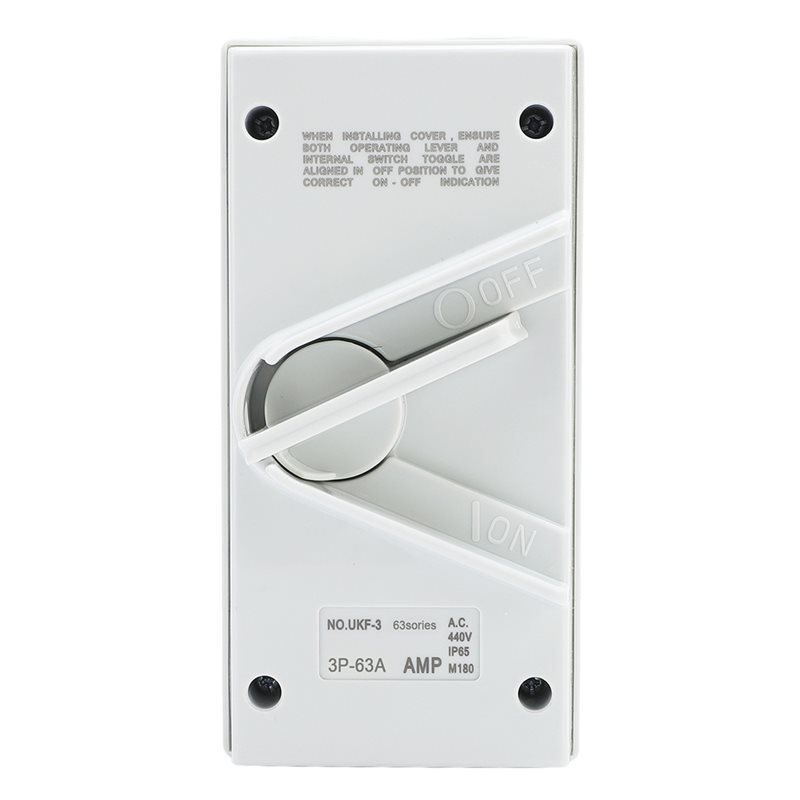 Outdoor Power Disconnect - AA81-防水屋外用断路器 UKF3-3P (AC440V 63A) 高出力スイッチ用