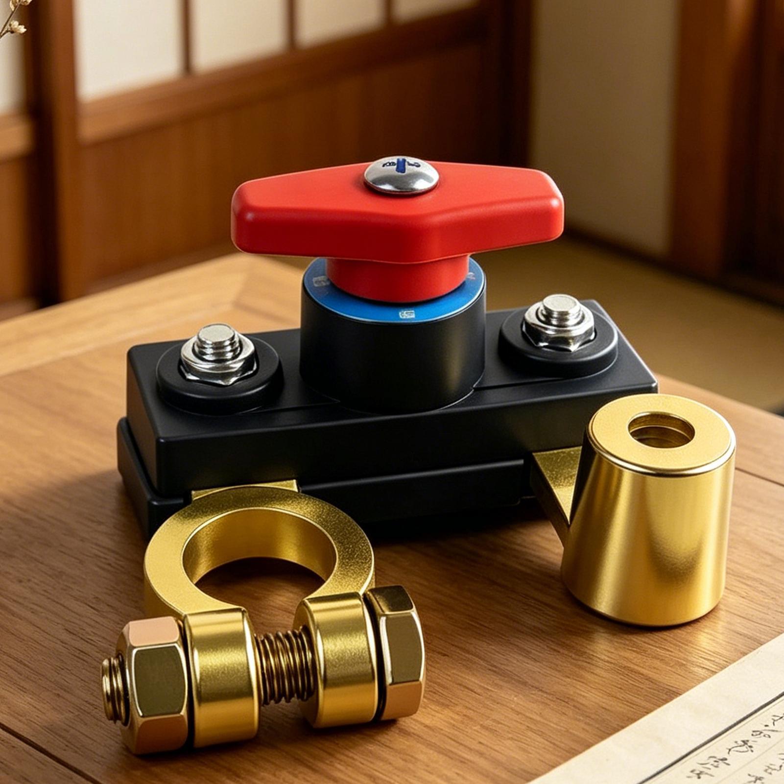 Outdoor Power Disconnect - 銅製カーバッテリーカットオフブレーカー調整可能な電源切断ツールセダンSUV RVボートATVヨット用