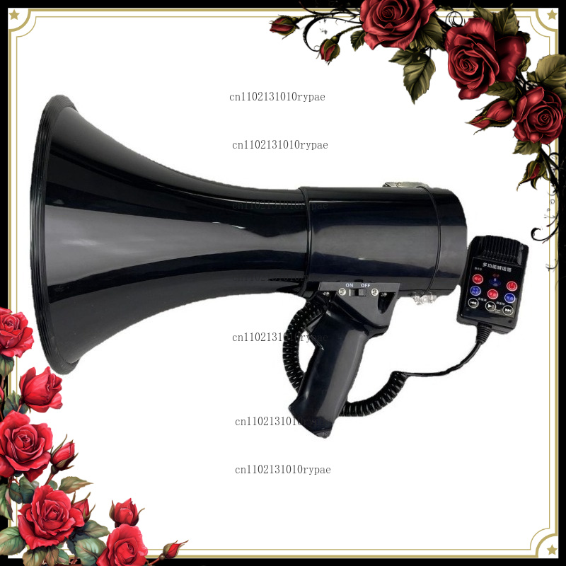 Outdoor Power For Wedding - 屋外用ハンドヘルド高出力メガホン、Bluetooth、録音機能、USBフラッシュドライブ、充電式ラウドスピーカー付き
