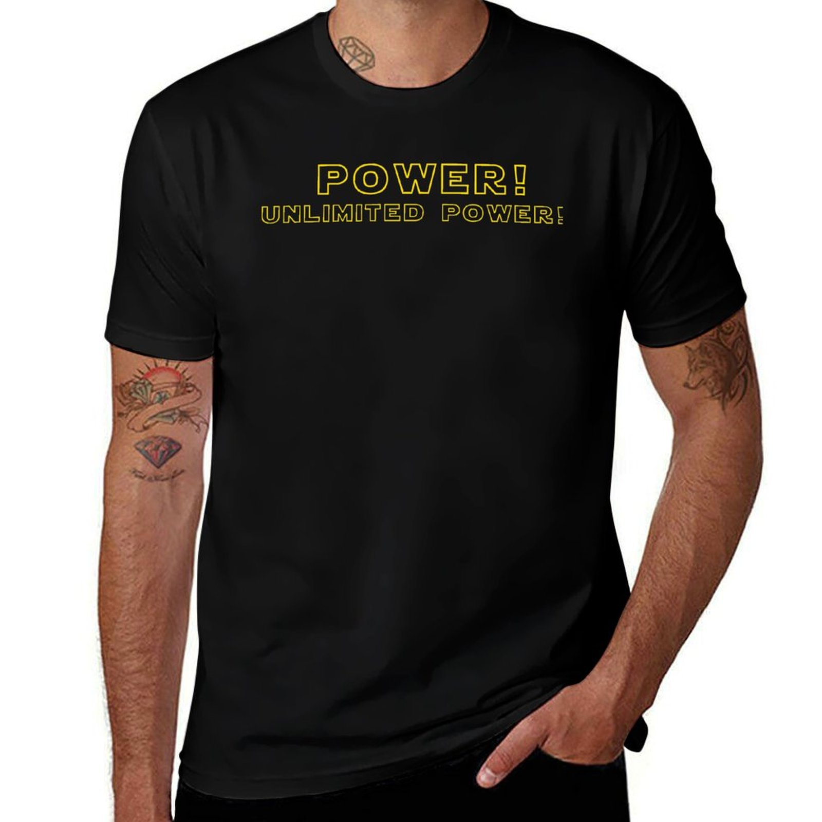Outdoor Power Unlimited - パワー！ 無限の力！ Tシャツ アウトドアワーク 半袖トップス