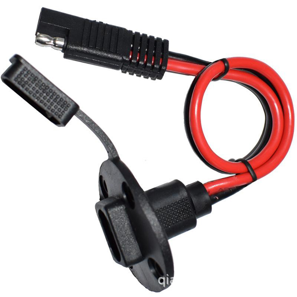 Outdoor Power Disconnect - 防水クイックディスコネクトカーパネル延長ケーブル12AWG 30cm SAE電源コンセントで屋外を照らします。