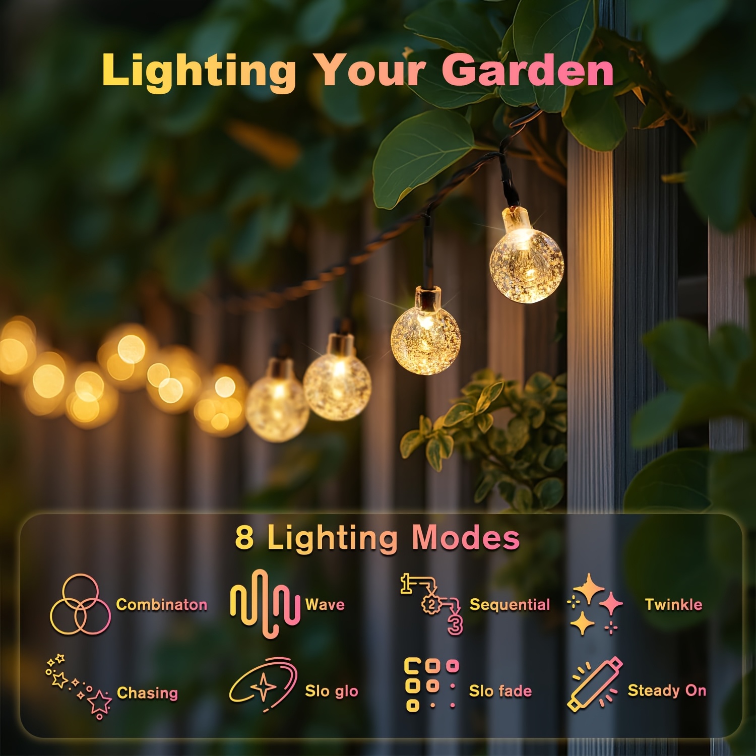 ソーラーストリングライト屋外用、ソーラーパワーパティオライト - Outdoor Power For Wedding のレビューと価格