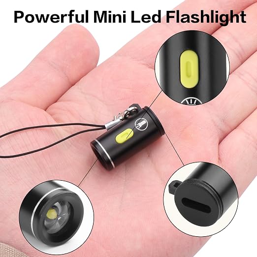 日常携帯用ミニ強光LED懐中電灯、Type-Cポート付き、家 - Outdoor Power Unlimited のレビューと価格