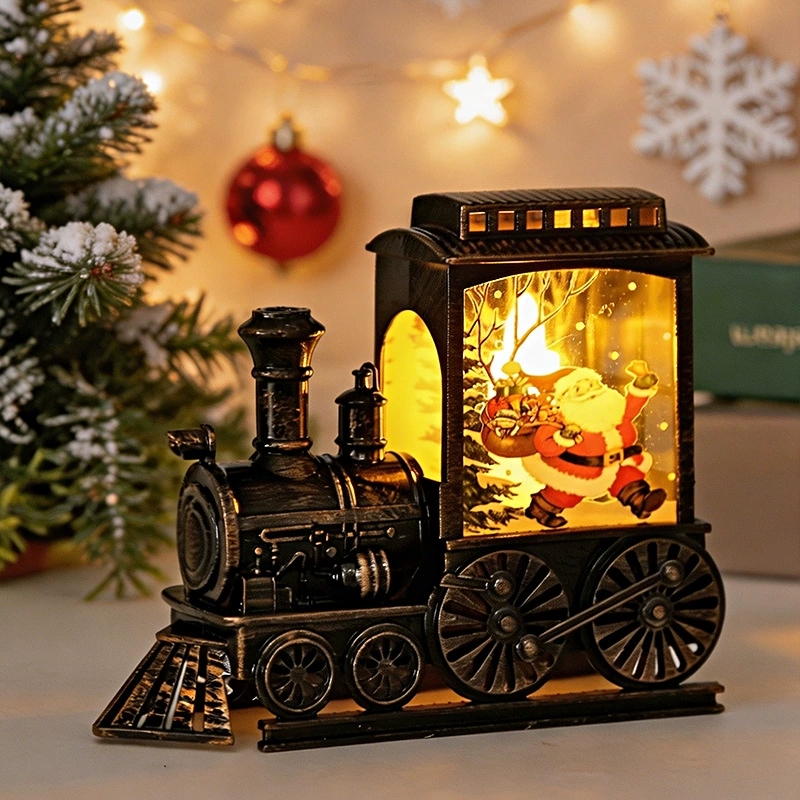 LED ナイトライトヴィンテージポータブルトレインナイトラン - Outdoor Power For Christmas Lights のレビューと価格