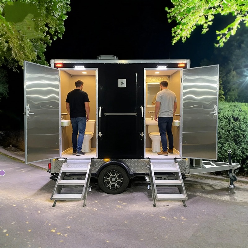 工場直販 1ステーショントイレトレーラー ソーラー式 無臭  - Outdoor Power For Wedding のレビューと価格