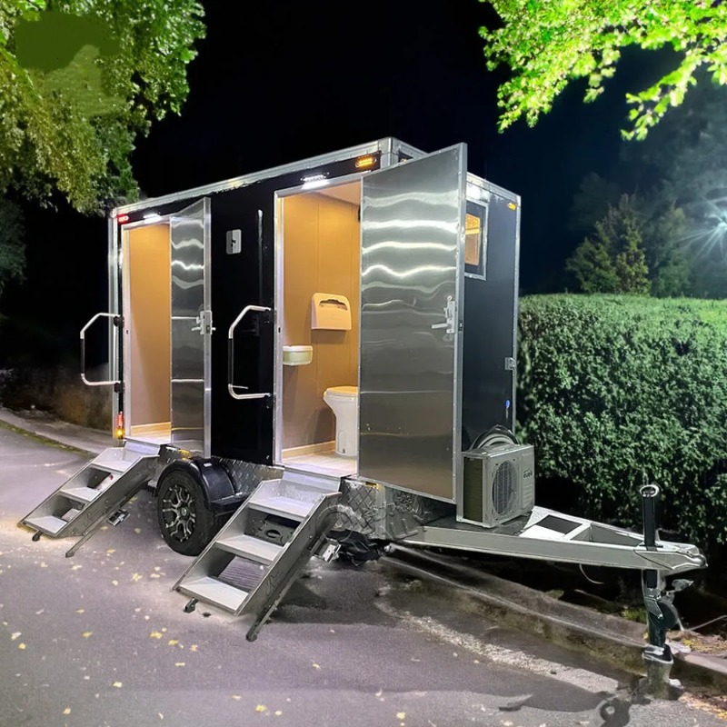工場直販 1ステーショントイレトレーラー ソーラー式 無臭  - Outdoor Power For Wedding のレビューと価格