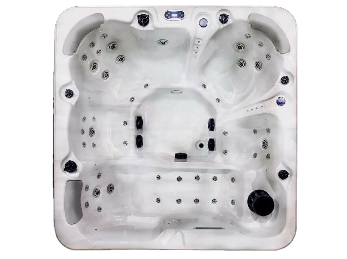 6人用屋外ホワイトマーブルジェットバス、2m自立型アクリル浴 - Outdoor Power For Hot Tub のレビューと価格