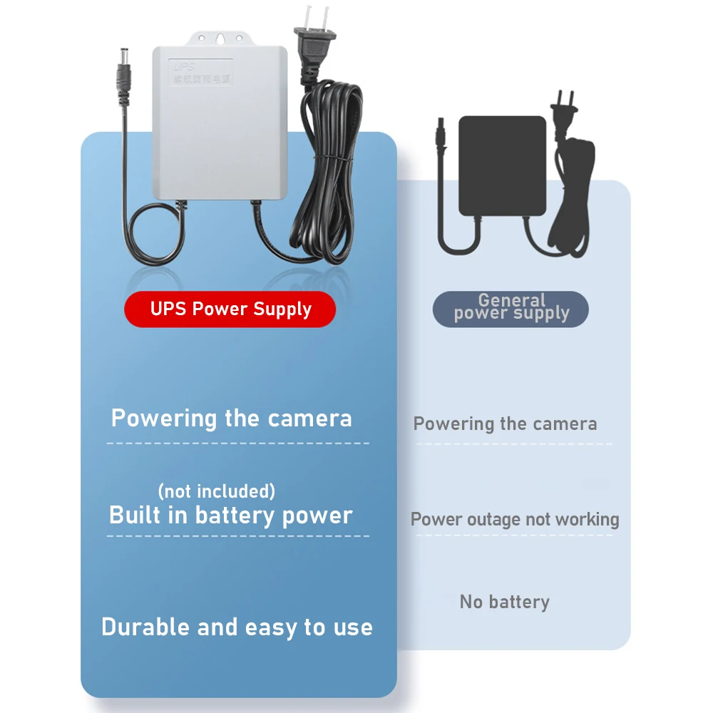デュアル出力 12V 2A UPS 監視停電耐久電源バッテリ - Ups Power Supply Outdoor のレビューと価格