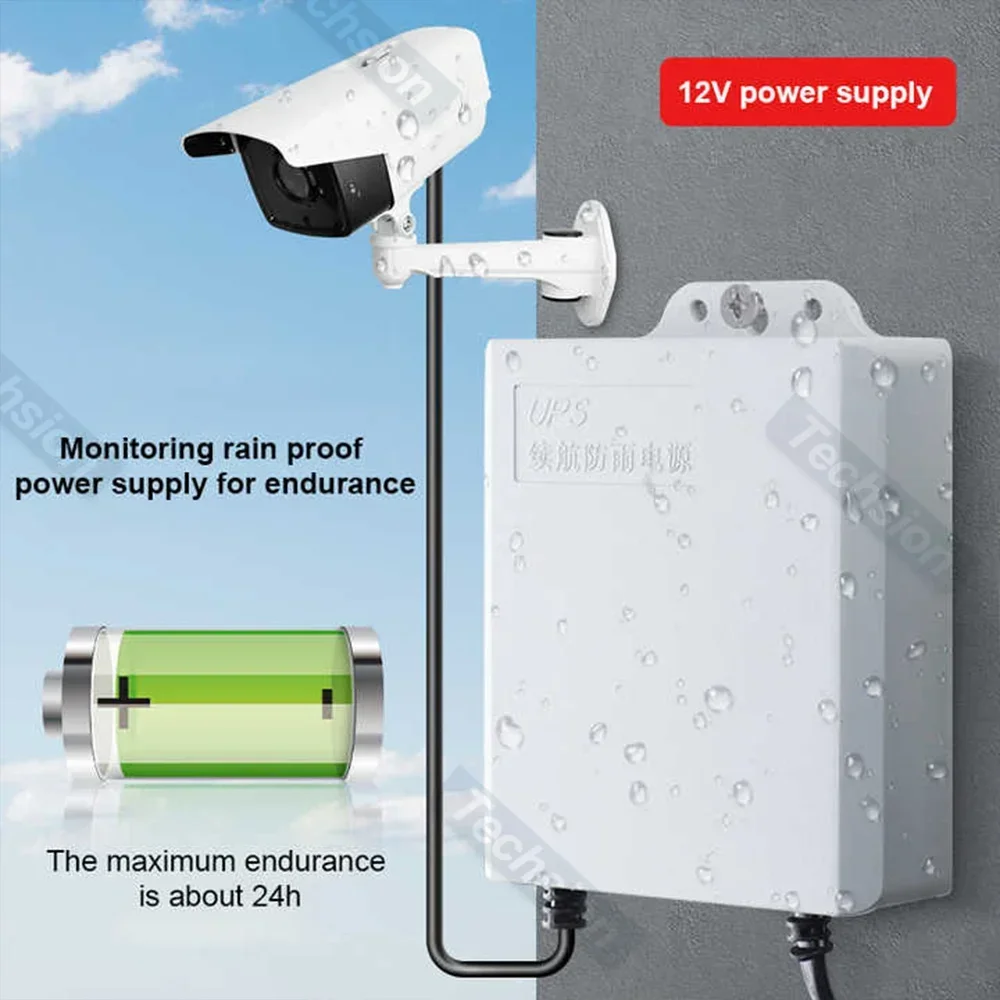 屋外の二重 12V 2A の出力、停電持久力の電源、5400 - Ups Power Supply Outdoor のレビューと価格