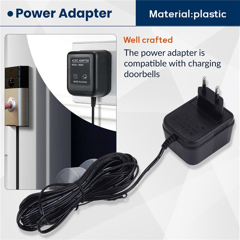 Happy New- 18V 500MA リングドアベル屋外 - Outdoor Power Adapter Ring のレビューと価格