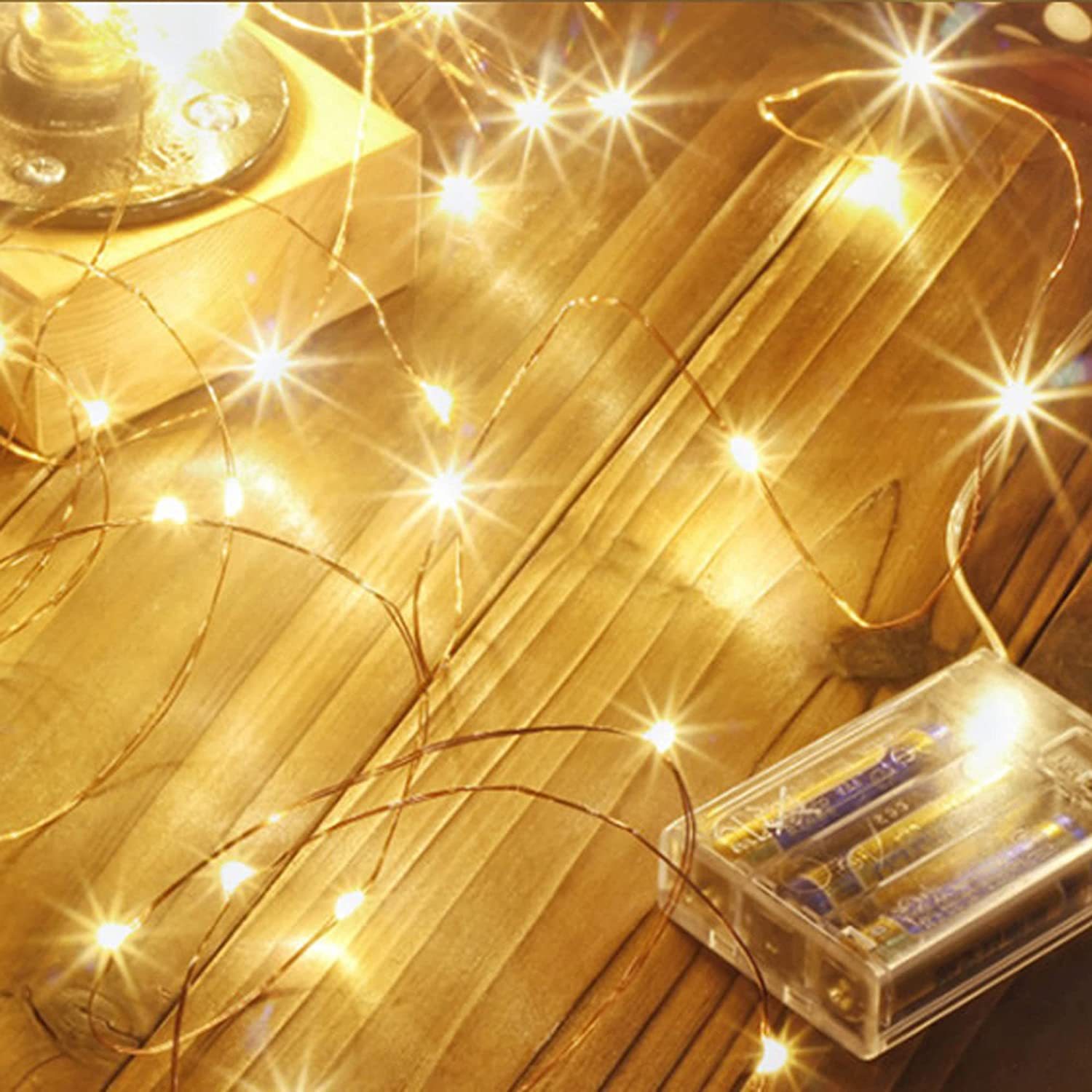 結婚式の祝祭用LEDシルバーワイヤーライトストリング、ラマダ - Outdoor Power For Wedding のレビューと価格