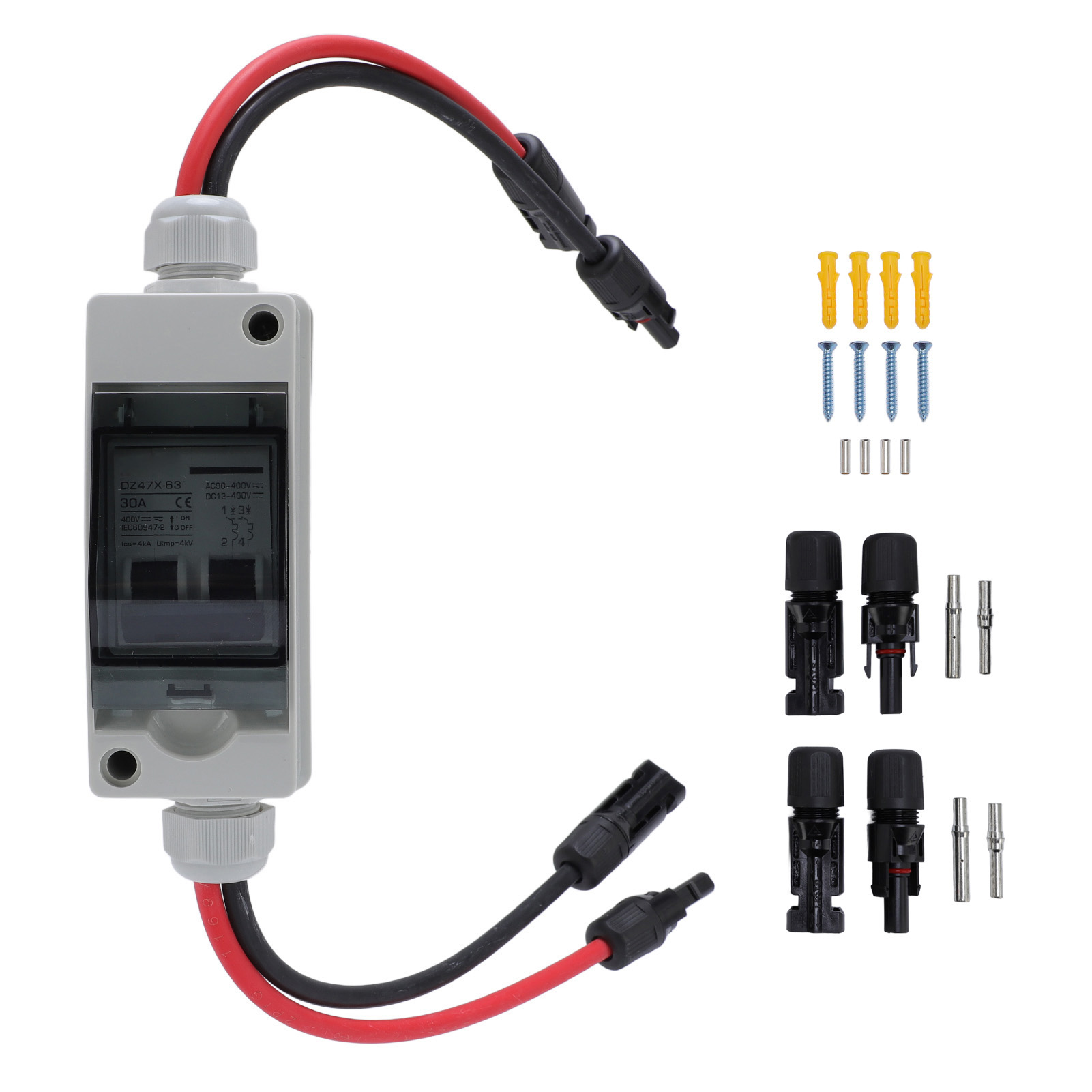 ソーラーパネル切断スイッチ 30A DC AC シャットオフ - Outdoor Power Disconnect のレビューと価格