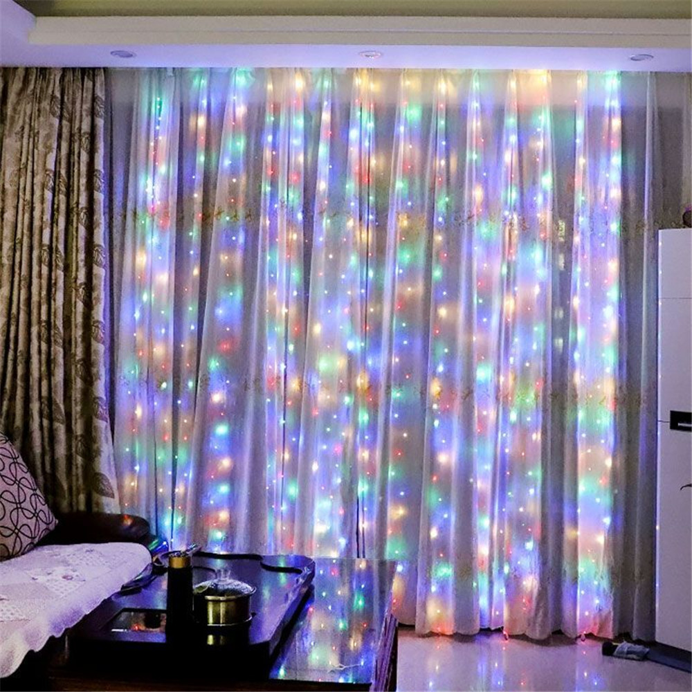 バッテリー式LEDカーテンライトストリング 屋外 寝室 クリ - Outdoor Power For Christmas Lights のレビューと価格