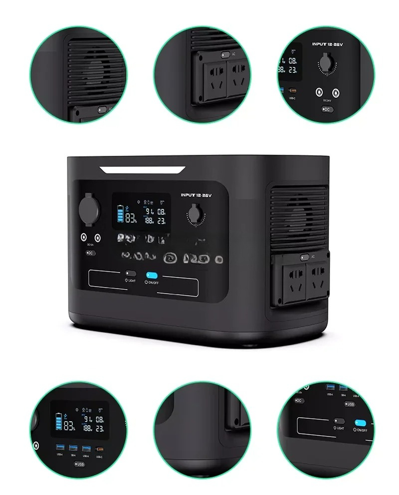 屋外または家庭用1000WソーラーパワーバンクAC 110V - Ups Power Supply Outdoor のレビューと価格