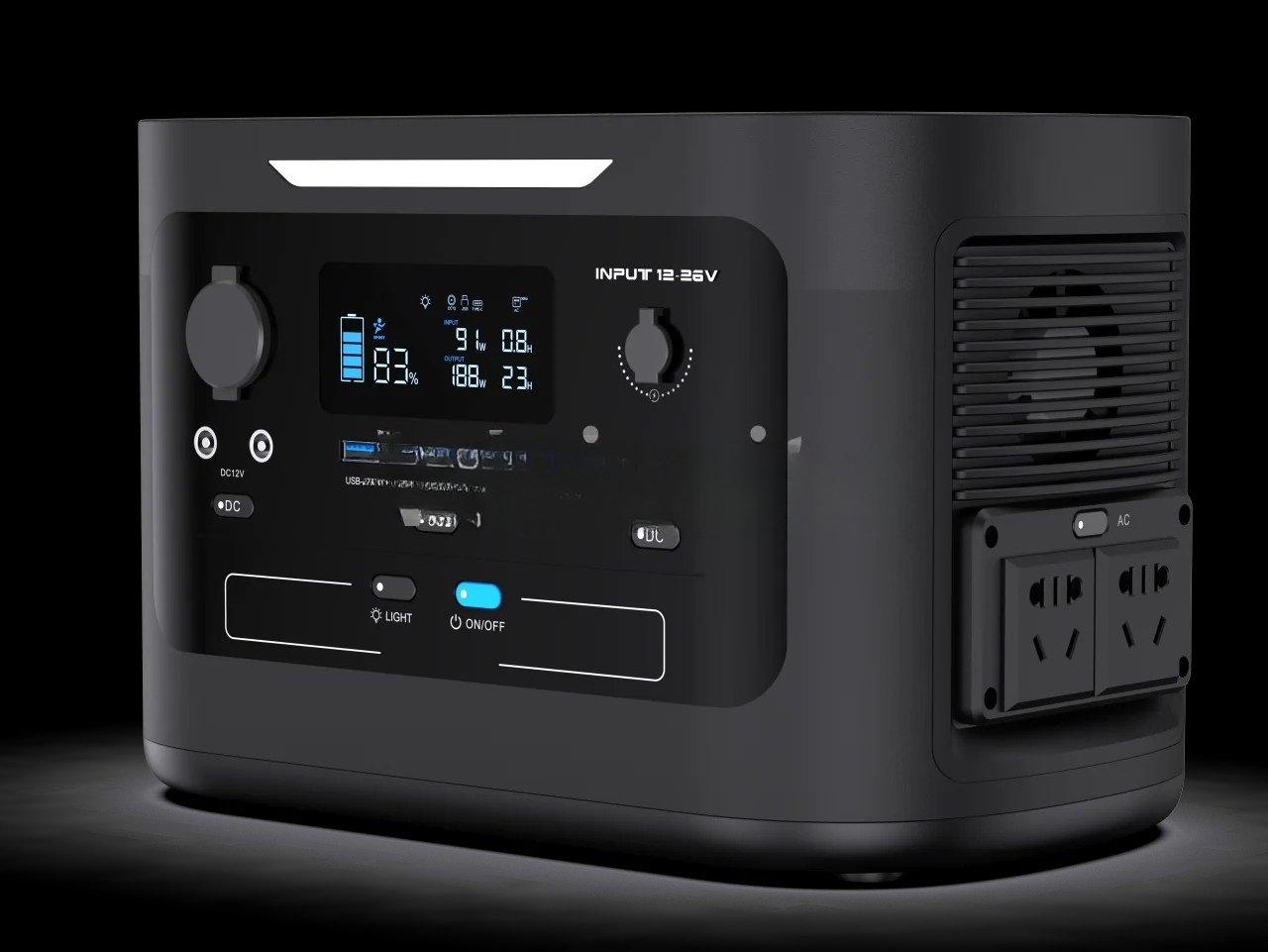 屋外または家庭用1000WソーラーパワーバンクAC 110V - Ups Power Supply Outdoor のレビューと価格